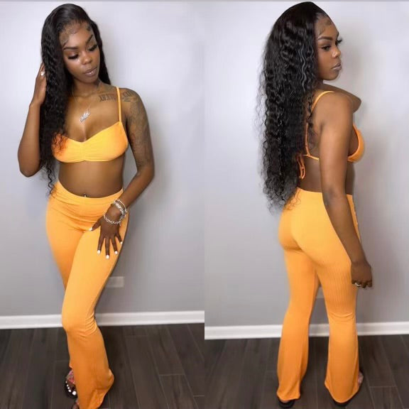 Orange pants set